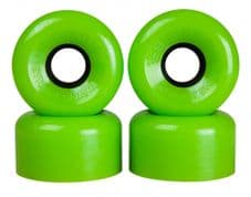 Sims Quad Roller Skate Wheels Street Snakes 78a 62 MM - GREEN (pack of 4)