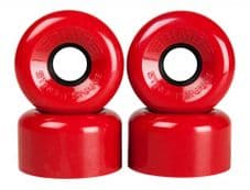 Sims Quad Roller Skate Wheels Street Snakes 78a 62 MM - RED (pack of 4)