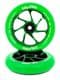 Slamm 110mm Team Wheel Green / Green  (Sold In Pairs)
