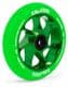 Slamm 110mm Team Wheel Green / Green  (Sold In Pairs)