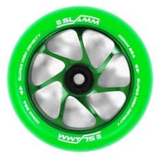 Slamm 110mm Team Wheel Green / Green  (Sold In Pairs)