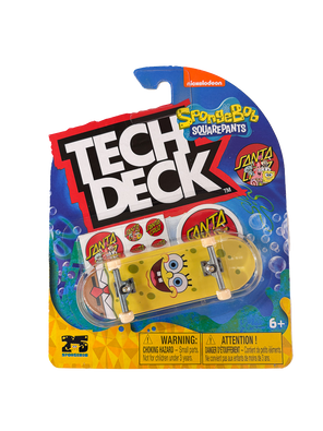Tech Deck 96mm Fingerboard - Santa Cruz Spongebob Squarepants