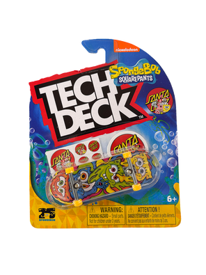 Tech Deck 96mm Fingerboard - Santa Cruz Spongebob Squarepants Melting