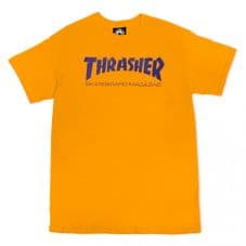 Thrasher T Shirt Skate Mag Gold / Purple Small Adult
