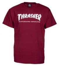 Thrasher T Shirt Skate Mag  Maroon Medium Adult