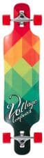 Voltage DT COMPLETE LONGBOARD - Red / Green 39 Inch
