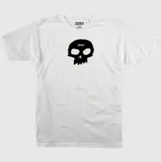 Zero Single Skull White T-Shirt  - eXtra Large Adult