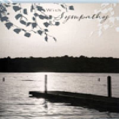 'With Sympathy' Card by Hambledon Studios