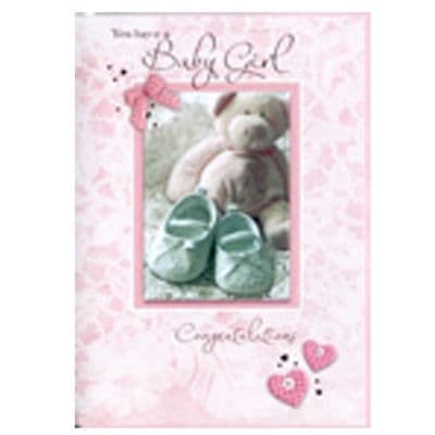 'You Have A Baby Girl, Congratulations' Card