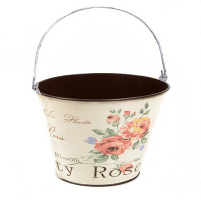Annerose Metal Decorative Bucket