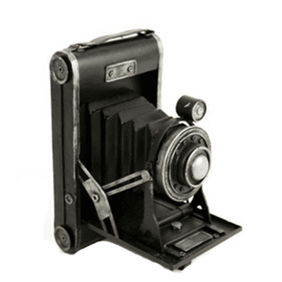 Antique Style Slide Tin Camera