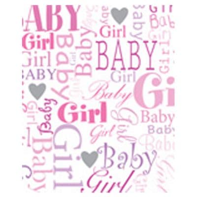 Baby Girl Gift Wrap Paper by Simon Elvin