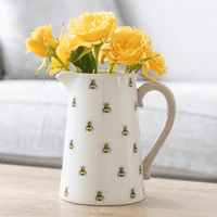 Bee Design Ceramic Flower Jug