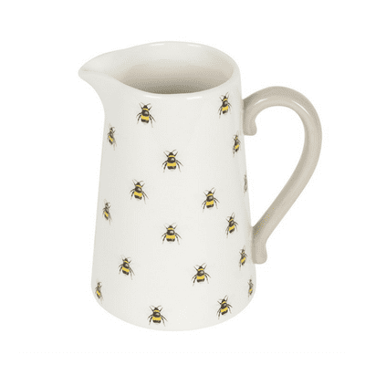 Bee Design Ceramic Flower Jug