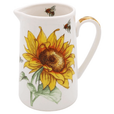 Bee-Tanical Sunflower and Bee Design Small Jug