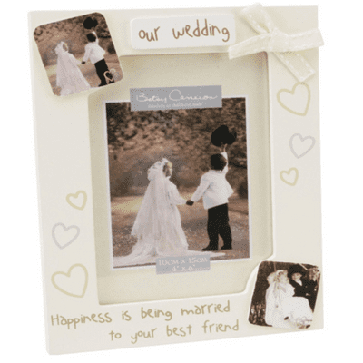 Betsy Cameron 'Our Wedding Frame', Happiness is being married to your best friend