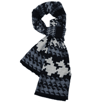 Black, Blue and Grey Auntumn Winter Men's Scarf