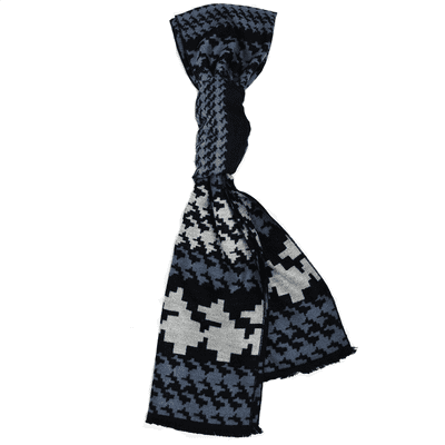 Black, Blue and Grey Auntumn Winter Men's Scarf
