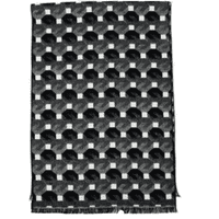 Black, Grey and White Modern Design Men's Scarf