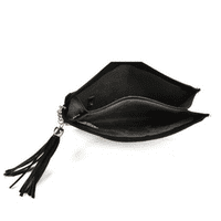 Black Purse With Crossbody Strap and Hand Strap
