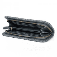 Blue Purse With Cut Out Design