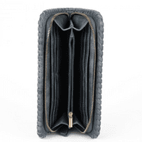 Blue Purse With Cut Out Design