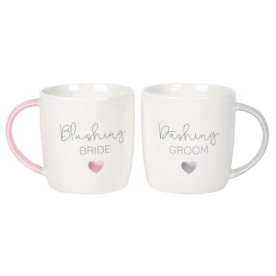 Blushing Bride and Dashing Groom Mug Set