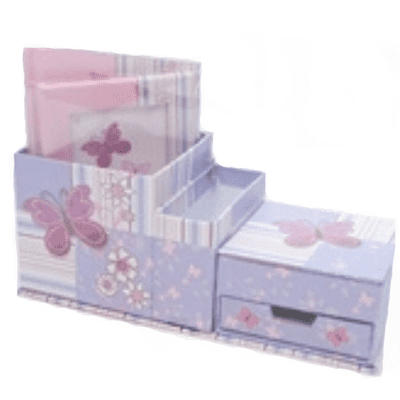 Butterflies and Flower Design Desktop Stationery Set