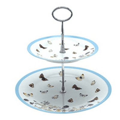 Butterfly Meadow Design Cake Stand From The Leonardo Collection
