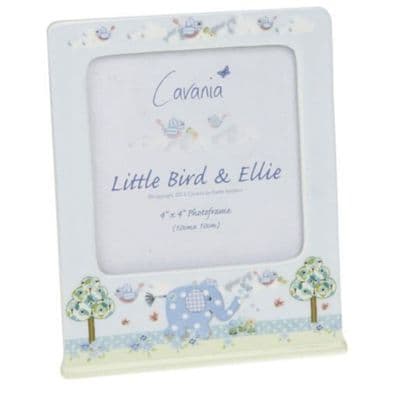 Cavania Little Bird & Ellie Photo Frame In Blues