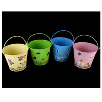 Coloured Metal Buckets, ideal planters