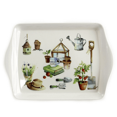Cottage Garden Design Melamine Small Tray