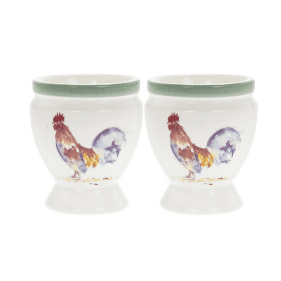 Country Life Farm China Egg Cups Set of Two