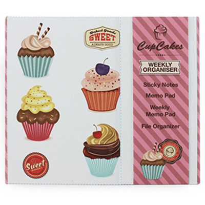 Cupcakes Pen and Paper Organiser