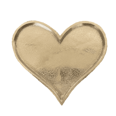 Decorative Silver Heart Shape Plate