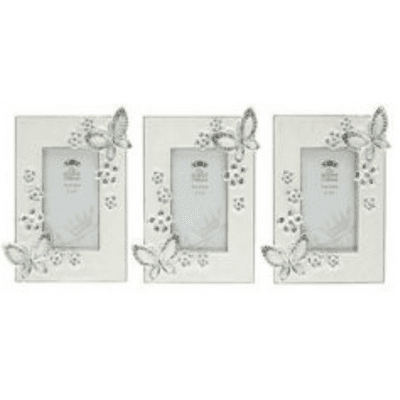 Diamante Butterfly Design Photo Frame from The Leonardo Collection