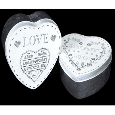 Eden Metal Heart Shaped Tin
