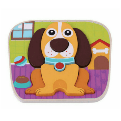 Eight Piece Raised Dog Puzzle