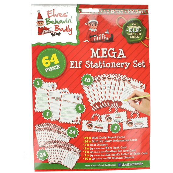 Elves Behaving Badly Mega Elf Stationery Set