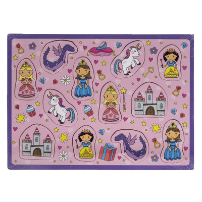 Fairy Princess Castles and Unicorn Wooden Puzzle