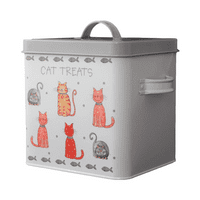 Faithful Friends Cat Design Metal Treat Tin From The Leonardo Collection