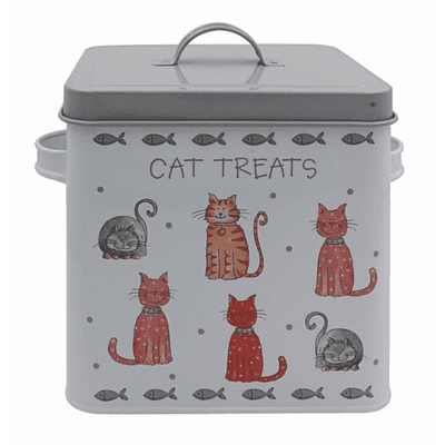 Faithful Friends Cat Design Metal Treat Tin From The Leonardo Collection
