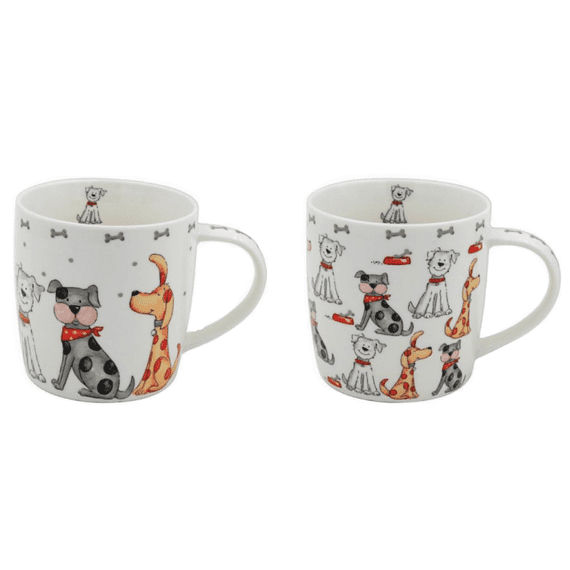 Fatihful Friends Dog Design Ceramic Mug