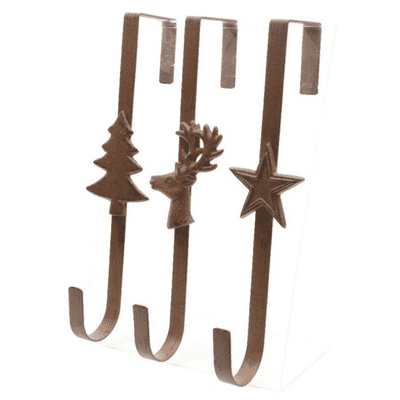 Festive Iron Door Wreath Holders