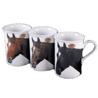 Fine China Mug, with images of Horse's