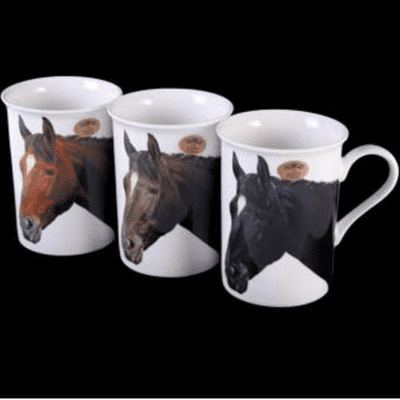Fine China Mug, with images of Horse's