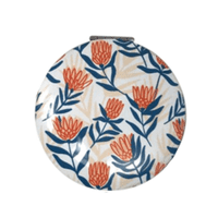 Floral Design Compact Mirror