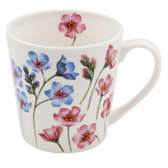 Forget Me Not Design Fine China Mug
