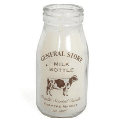 General Store Milk Bottle Candle