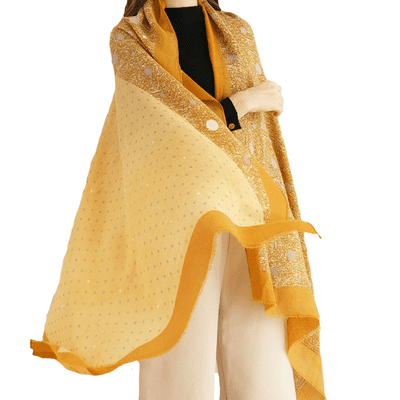 Gold and Wheat Coloured Scarf